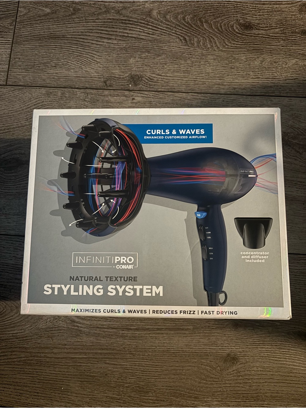Conair InfinitiPRO Natural Texture Styling System - Blue